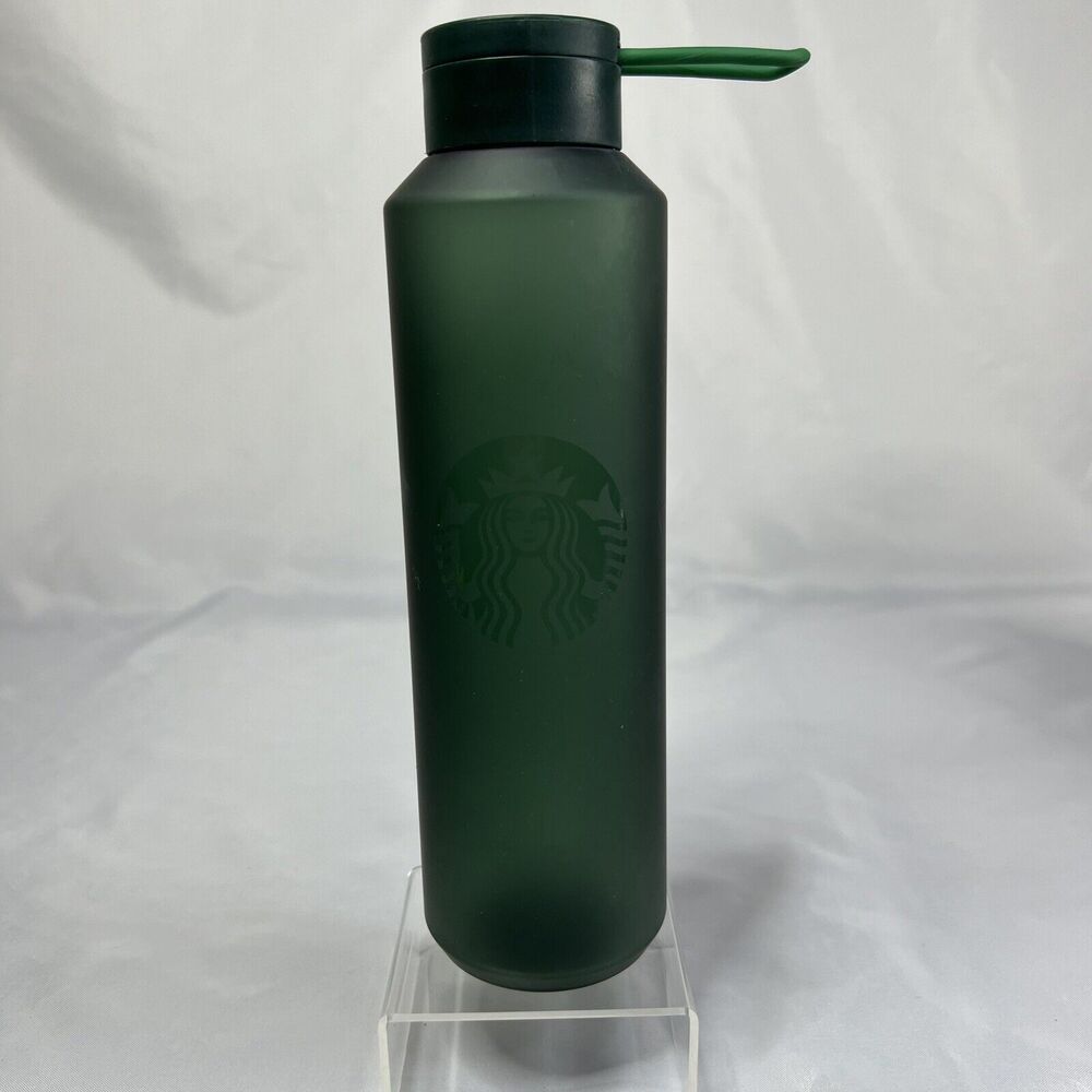 2023 Starbucks Matte Green, 24 oz Bottle W/ Plastic Attachable Lid. BRAND NEW!!
